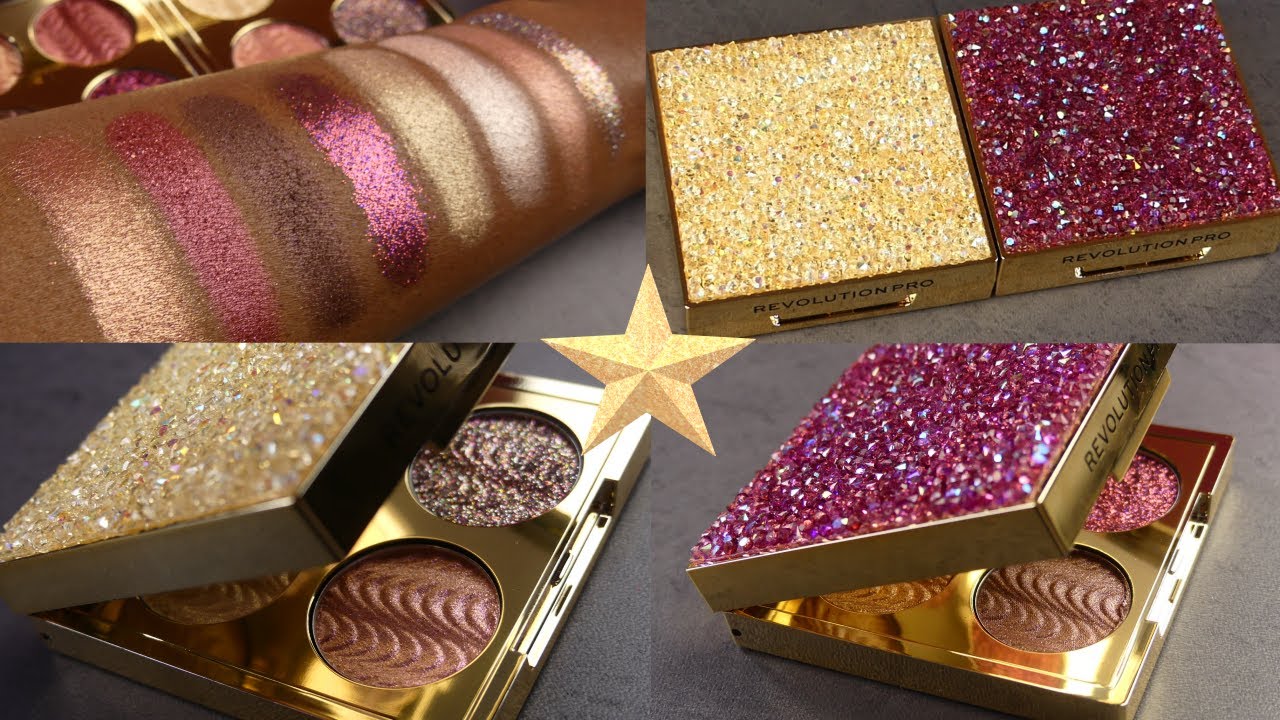 REVOLUTION PRO CRYSTAL EYE QUAD PINK TOPAZ & CRYSTAL CHAMPAGNE