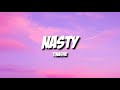 Tinashe - Nasty (Lyrics)