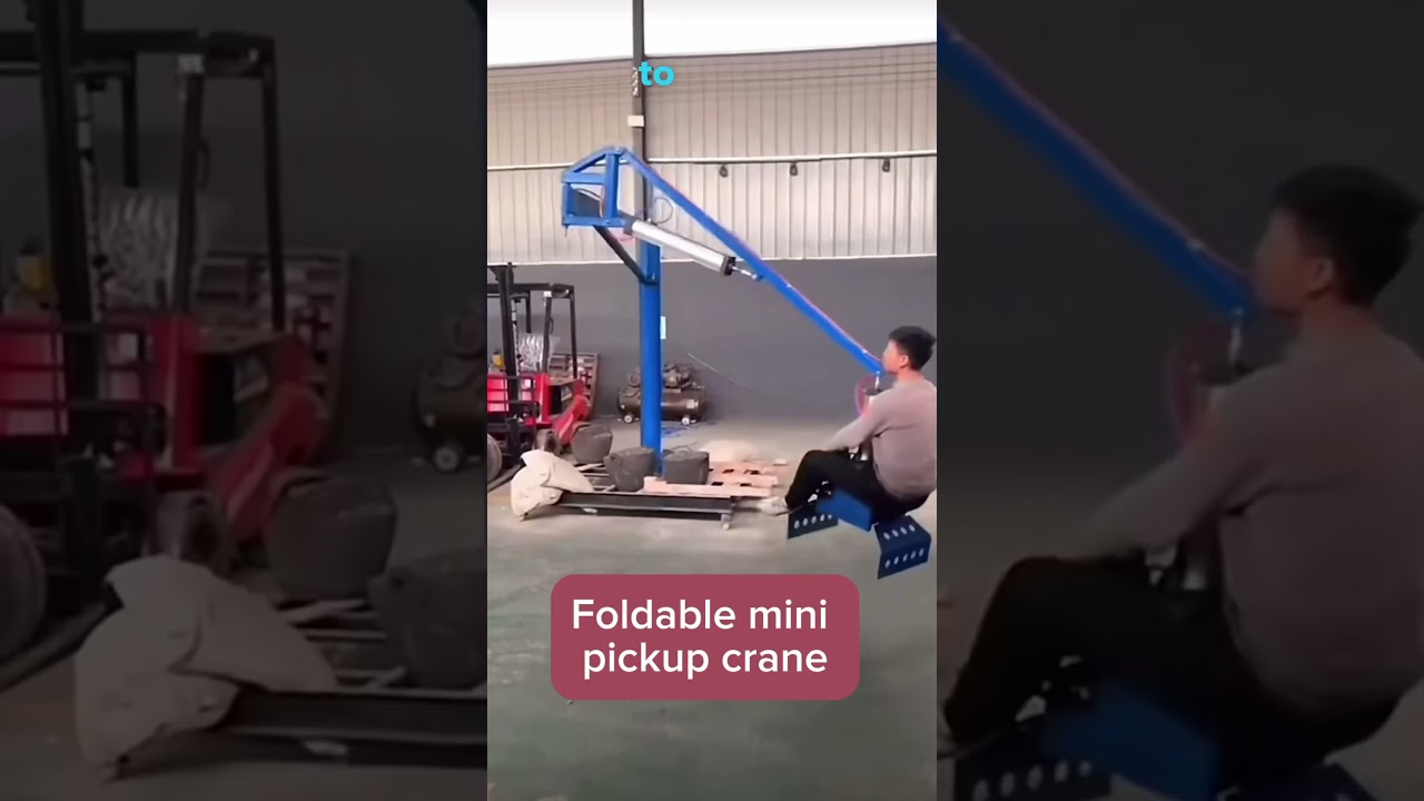 Электрический складной мини-кран для подъема грузов: компактное и универсальное решение для подъе...