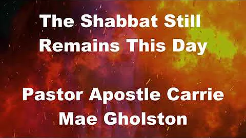 The Shabbat Still Remains This Day