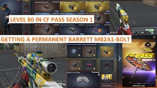 LEVEL 80 IN CF PASS SEASON 1 & GETTING A PERMANENT BARRETT-M82A1-BOLT CFPH