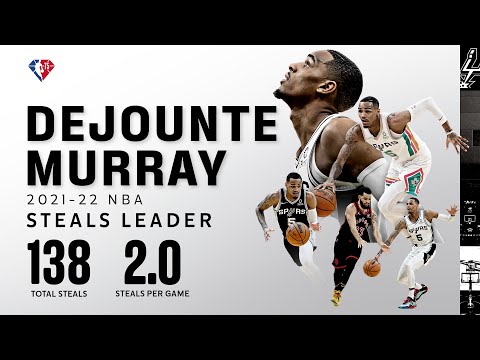 San Antonio Spurs Guard Dejounte Murray Tallied Most Steals in NBA During 2021-22 Regular Season