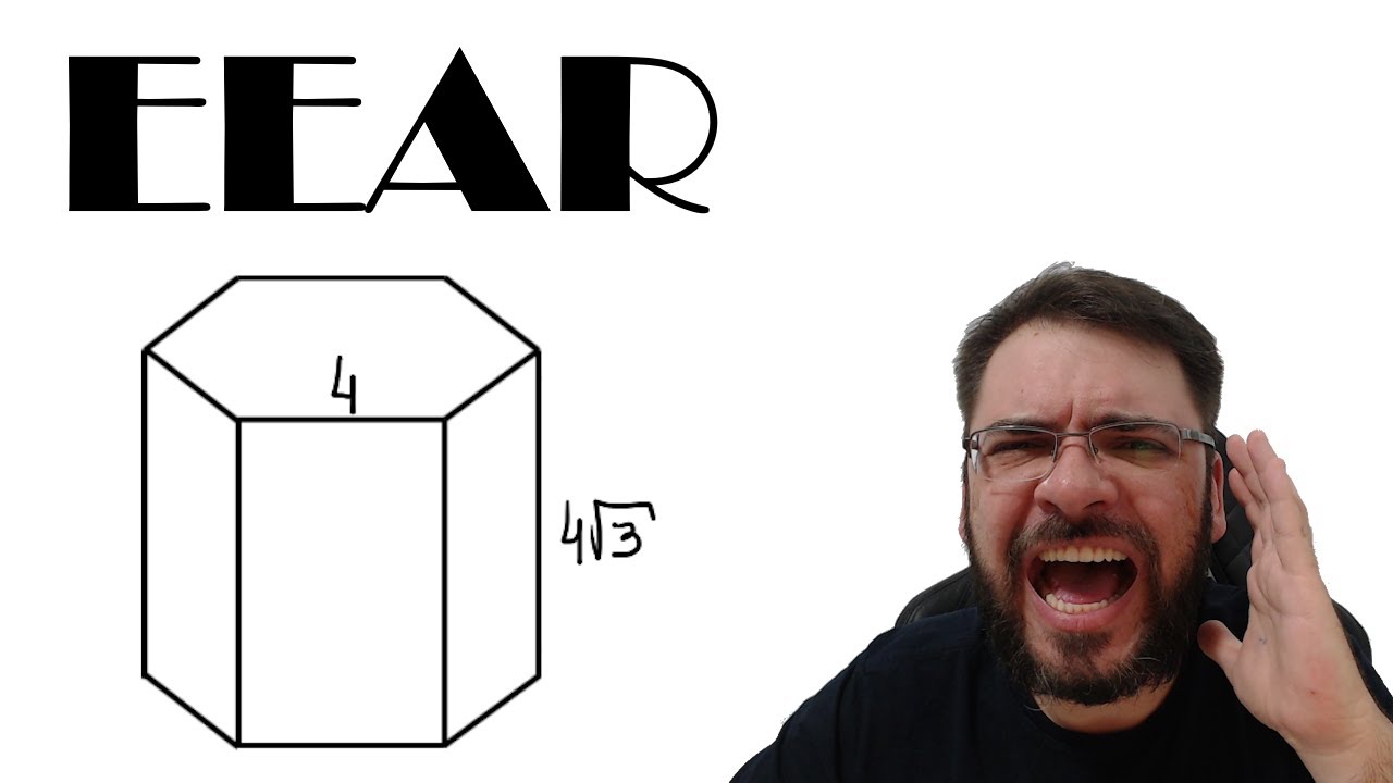 EEAR/2021 Em um prisma hexagonal regular de 4√3 cm de altura, a aresta da base mede 4 cm. As bases