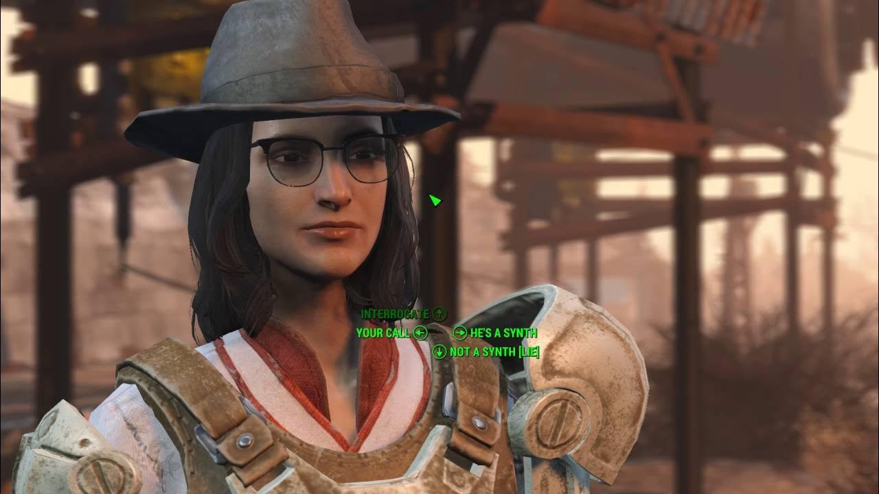 Fallout 4 Synth infiltrator is spotted by settlement folk (and dealt