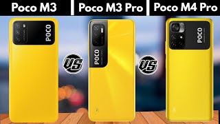 Poco M3 vs Poco M3 Pro vs Poco M4 Pro - OFFICIAL SPECIFICATIONS Comparison