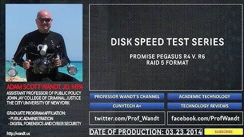 Disk Speed Test: Promise Pegasus R4 vs R6