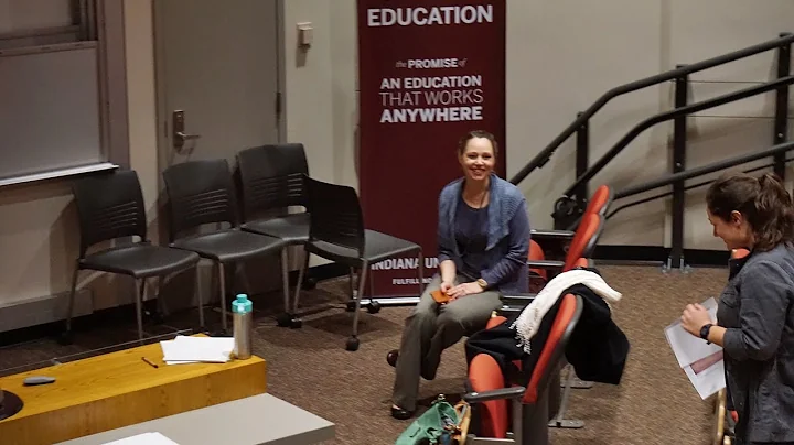 Poet and Professor Emily Bobo speaks at the Indian...