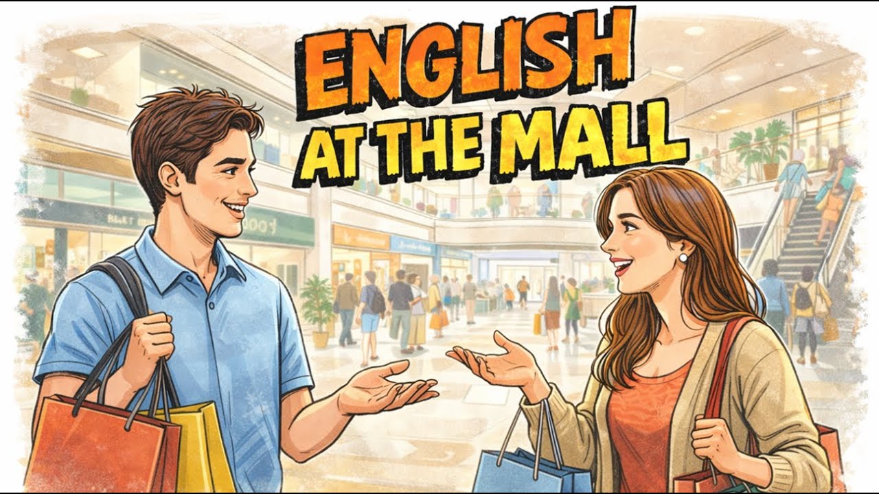 Learn English at the Mall 🛍️ | Real Life English Conversation for Beginners | Engboost