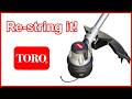 How to replace RELOAD STRING on TORO 60V trimmer - FAST!