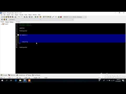 C Dersleri 2 C Programı Yapısı
