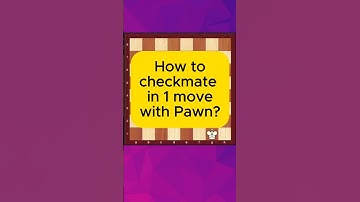 1 Move Checkmate with a Pawn | Unbelievable Chess Trick #chess #checkmate #chessshorts #chesstricks