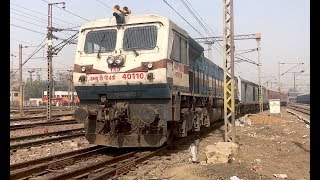 Indian Railways Dibrugarh Rajdhani Leaves Ghaziabad Behind Tkd Wdp4D Diesel
