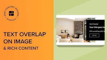 How to create a rich text section overlapping an image in Shopify | Shopify Sections