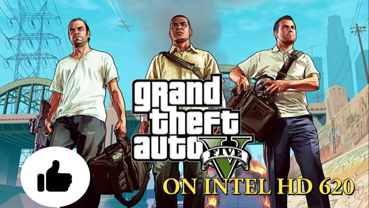 GRAND THEFT AUTO V ON INTEL HD 620 - Core i5 7200U