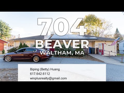 704 Beaver Street, Waltham, MA home video tour