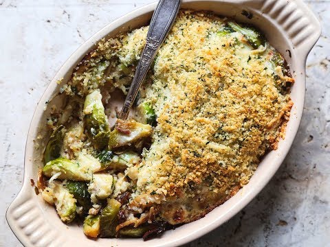 How to Make a Cheesy Brussels Sprout Gratin