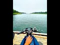 নদী পার হওয়ার জন্য বড় ভাই দেখছেন নৌকায় বসে আছে বাইক নিয়েe378 #smbikers