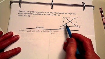Prove theorem -- Isosceles trapezoid