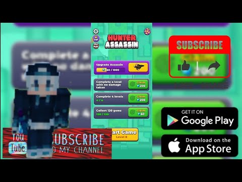 bermain game HUNTER ASSASSIN mari kita maling😀!! #subscribe