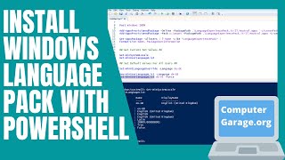 how to install language packs in windows 10 with powershell