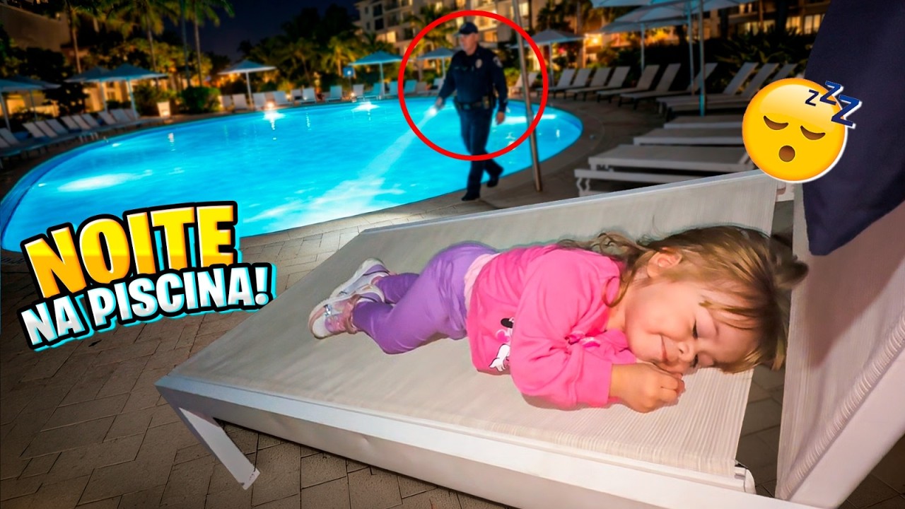 PASSAMOS A NOITE NA PISCINA e COISAS ESTRANHAS ACONTECERAM 😰