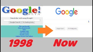 Evolution of Google Homepage - From 1998 to Now