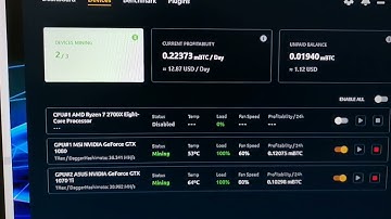 GTX 1080 + 1070ti - 12.87 USD/Day @ 68.20MH/s | Overclock settings and profitability