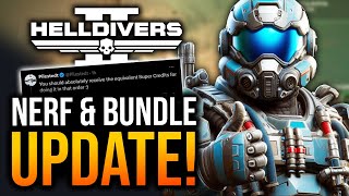 Helldivers 2 - Arrowhead DEV Confirms Nerf & Buff Update!
