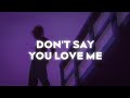 Fifth Harmony - Don't Say You Love Me (Lyrics)