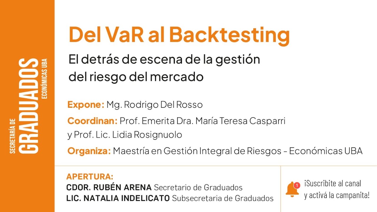 Del VaR al Backtesting - Económicas UBA - YouTube