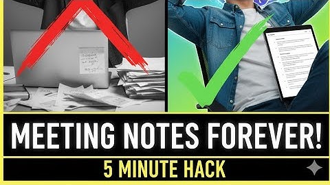 I Used AI To Skip Writing Meeting Notes FOREVER (The 5-Minute Tutorial)