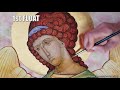 Egg Tempera Painting technique for Byzantine and Russian Iconography (-w/ music)