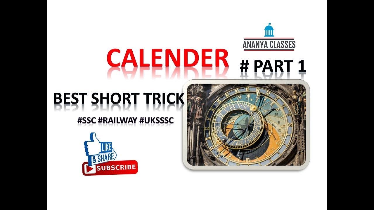 calendar-best-short-tricks-reasoning-for-all-competitions