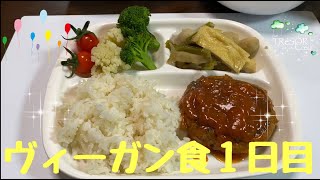 【ヴィーガン食に挑戦中】ベジタリアン。vegan食に初挑戦！平日の昼食は『オートミール』。今夜は『大豆ハンバーグ』がメイン！ダイエット効果も期待しつつ、コストコや業務スーパーの食材も活用します！