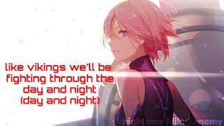 Nightcore -We are warriors-(lyric)
