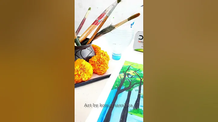 easy watercolor painting  #short #shortsvideo #short #youtube #viral #painting #art #nature #like