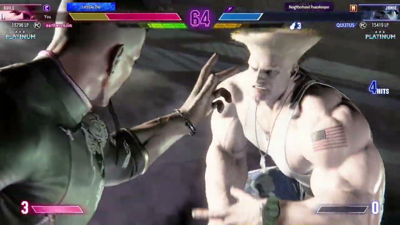 SF6 - earthwormJim (Guile) vs QUI3TUS (Jamie)