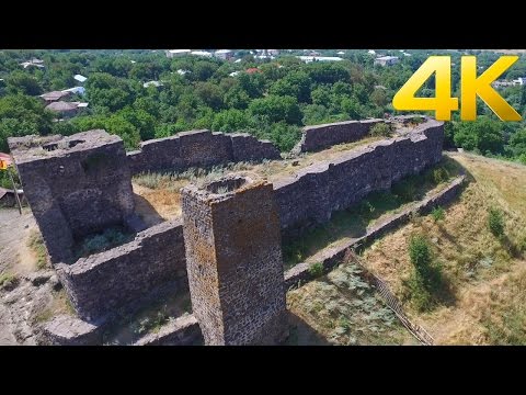 Aspindza Fortress / ასპინძის ციხე / Крепость Аспиндза  / - 4K aerial video footage DJI Inspire 1