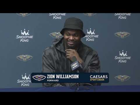 Zion Williamson | Pelicans-Spurs Postgame Interview 2/23/25