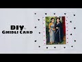 DIY Ghibli Card | Easy Way To Make Ghibli Card 💞 | Paper Card Idea #ghiblicard #ghiblicardidea #card