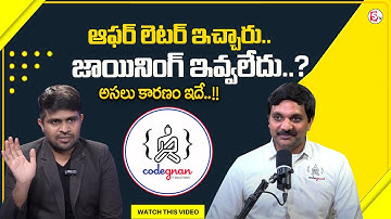 CODEGNAN : The company that gave the offer letter.. didn