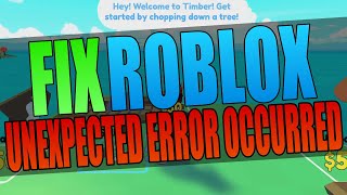 Fix Roblox An Unexpected Error Occurred | Fix Roblox Crash Error 2023
