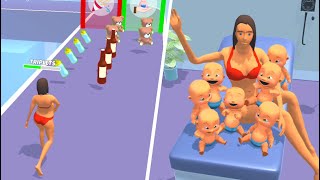 Pregnant Runner 👸🍼👶 All Levels Gameplay Trailer Android,ios New Game screenshot 4