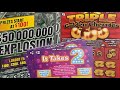 New tickets from the nj lottery 50000000 explosion triple golden cherries it takes 2