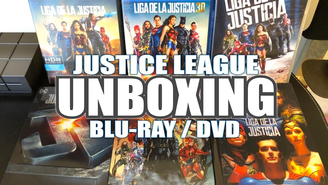 JUSTICE LEAGUE - LIGA DE LA JUSTICIA - Unboxing Ediciones en BLU-RAY y DVD