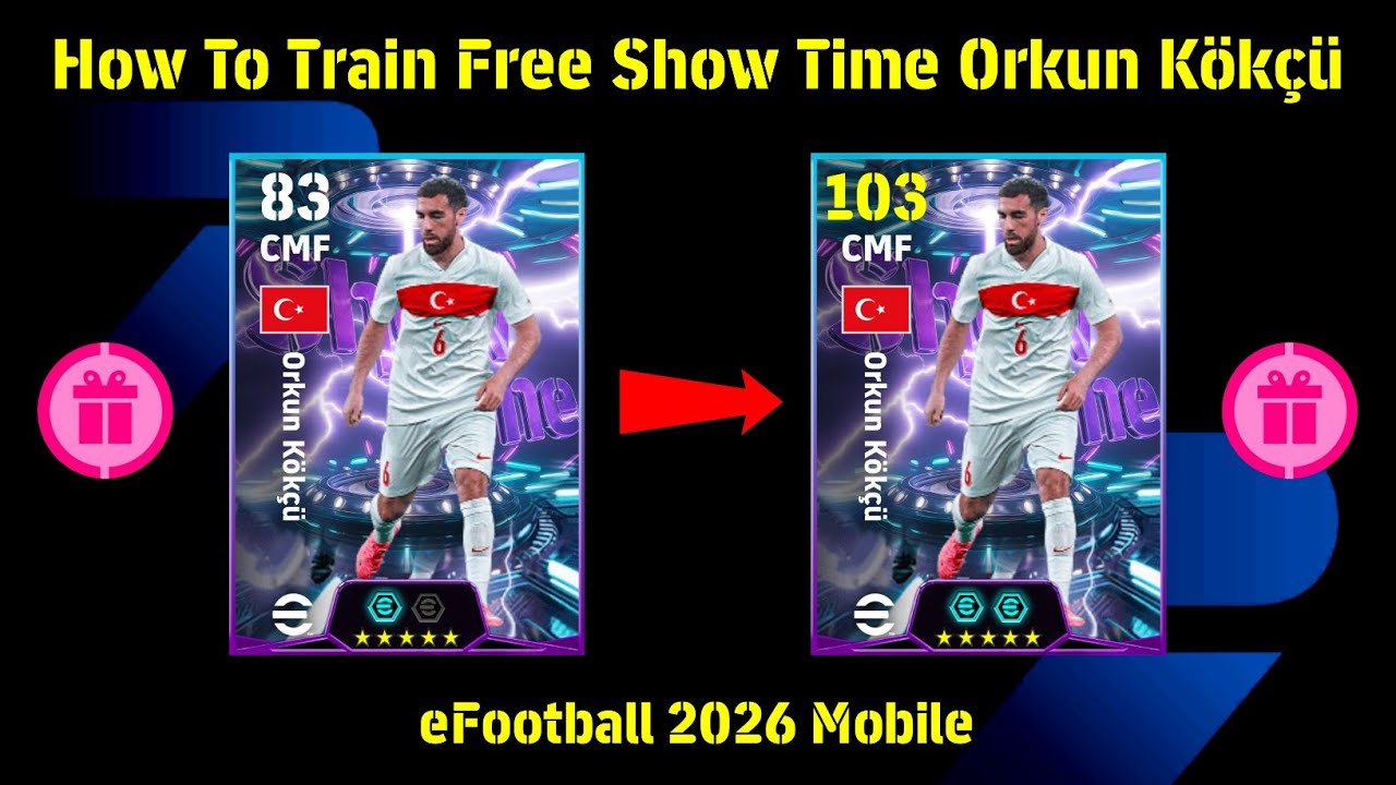 Ежедневная игра Бесплатное шоу Время Оркун Кёкчу Лучшее руководство по тренировкам 🔥 eFootball 20...