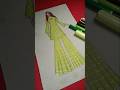 Beautiful Dress Illustration#shorts#drawing#fashion#artist#design#sketch#style#viral#ytshorts#fyp