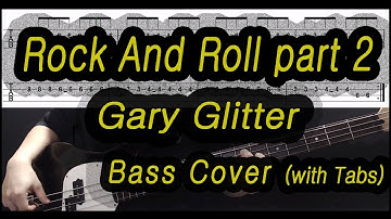 (Bassonly)Gary Glitter - Rock And Roll part 2 [2019 Joker Movie OST] (Bass cover with tabs 165)