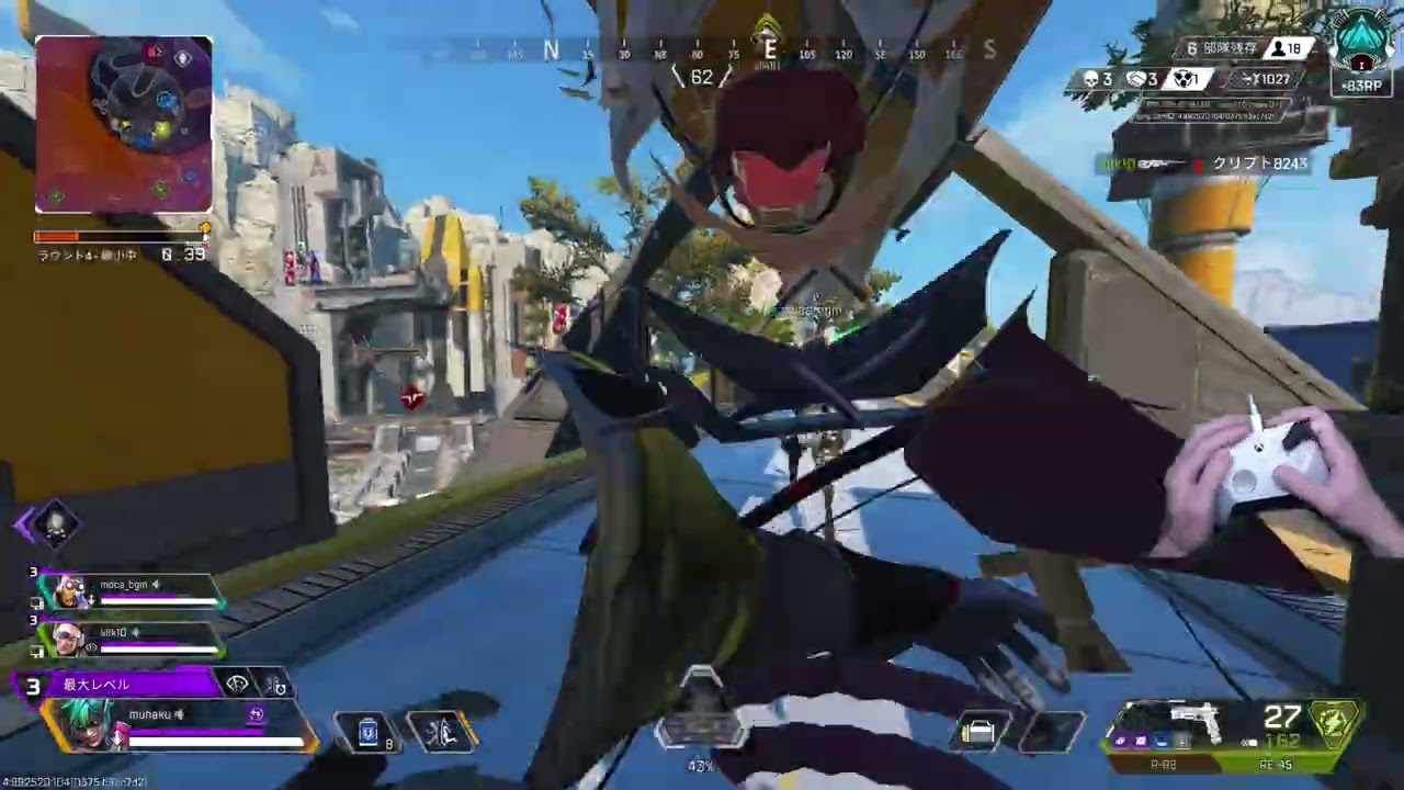 #10【Apex Legends】ランク上げながら永遠にパッド練習中【手元あり】