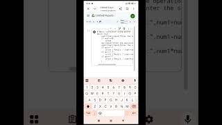 Basic calculator using python